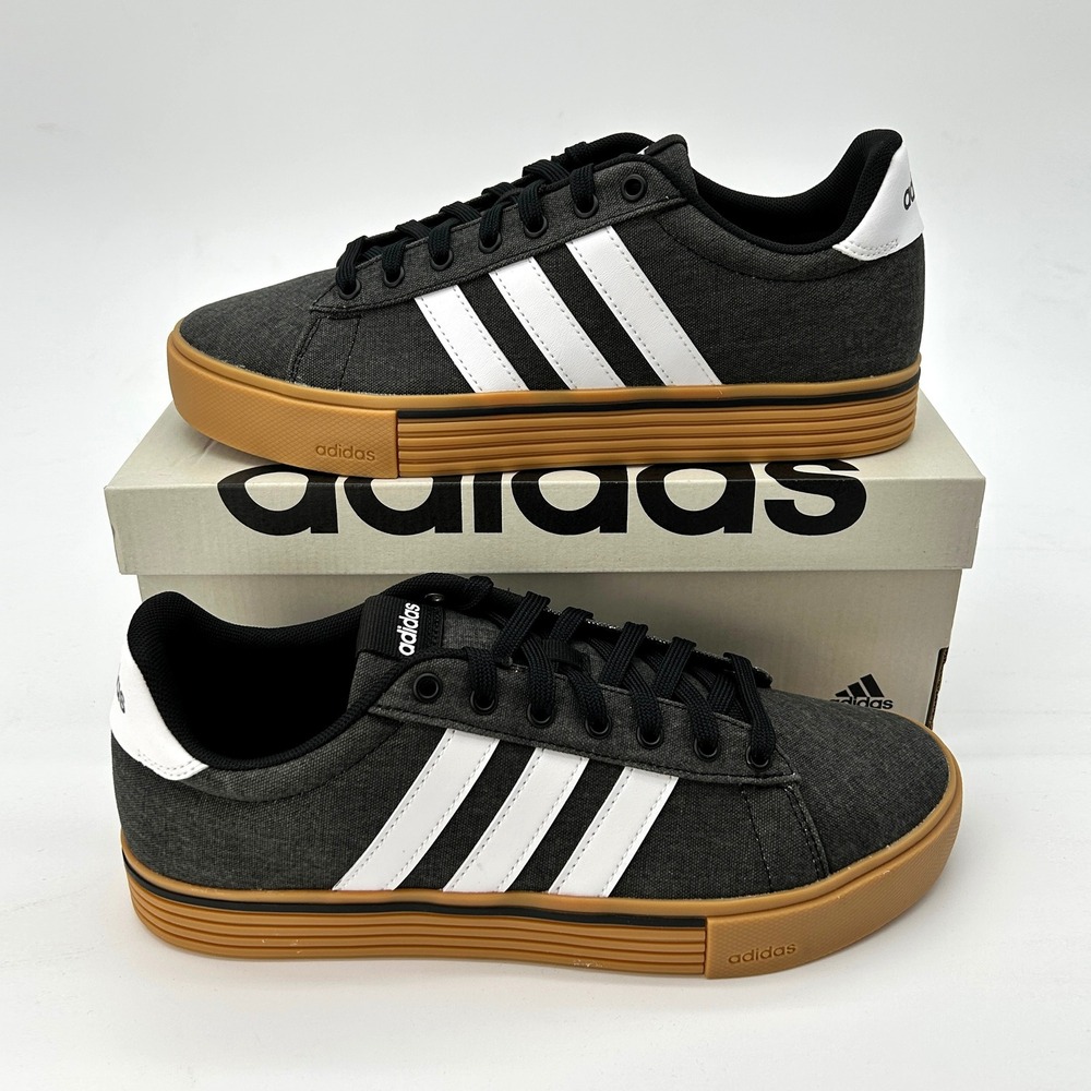 adidas Daily 4.0 Mens Sneakers Sz. 9 Gray Canvas Gum Sole Sustainable NEW IF4492